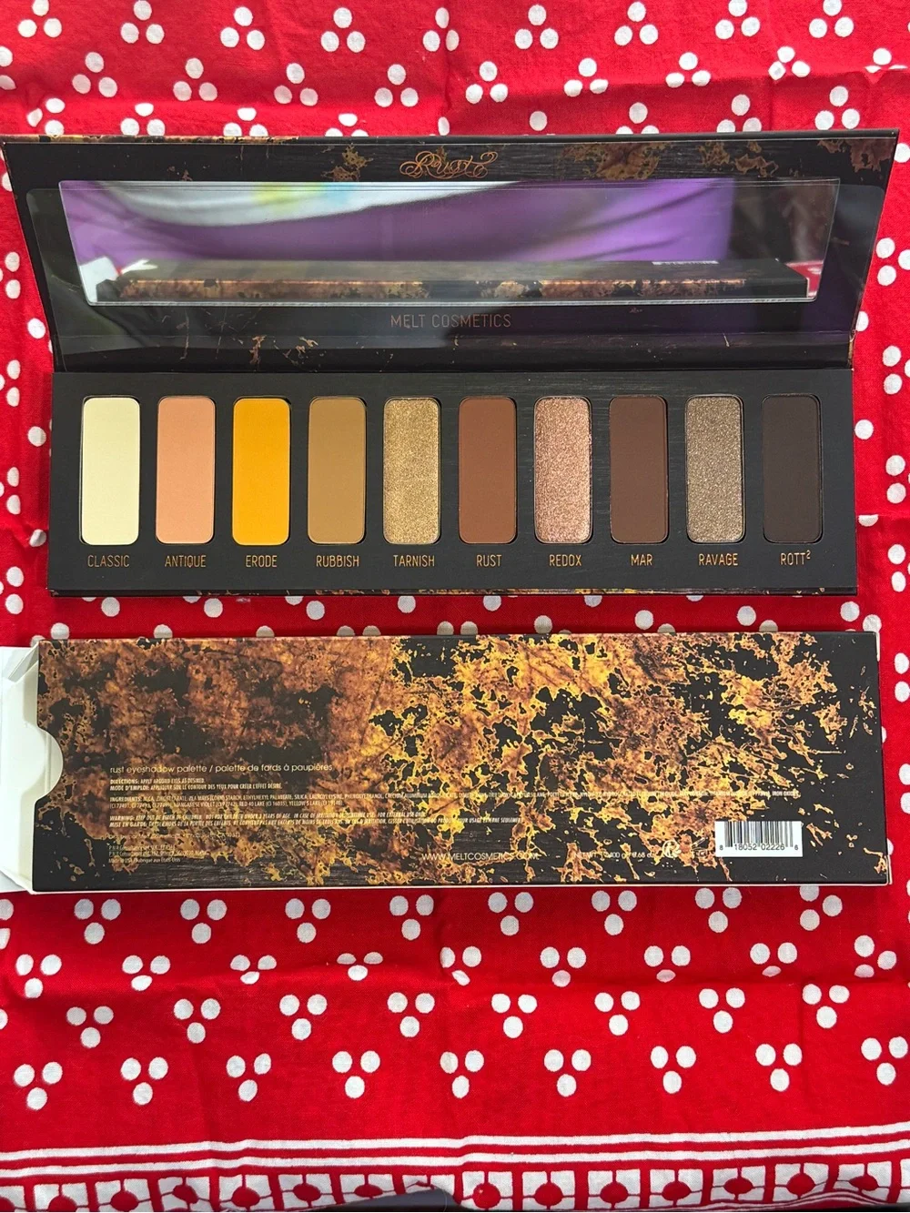 Melt Cosmetics Rust Eyeshadow Palette
